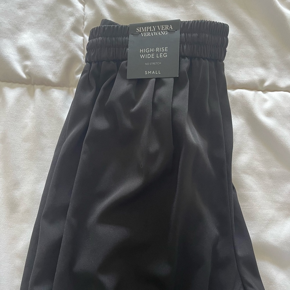 Simply Vera Vera Wang Black High-Rise Wide Leg Pants